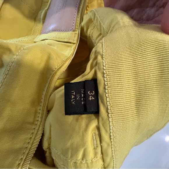 Louis Vuitton cropped ankle jeans gold side zippers Sz 0 - Picture 10 of 16